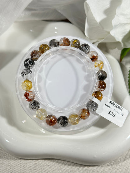 Red sparkling crystal