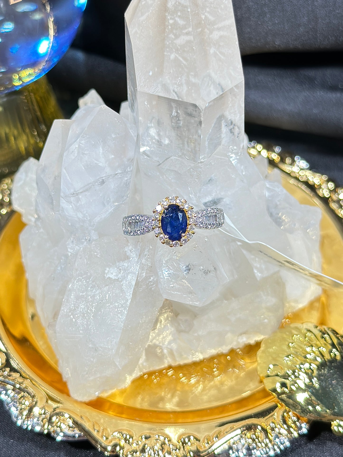 Sapphire S925 silver ring-2