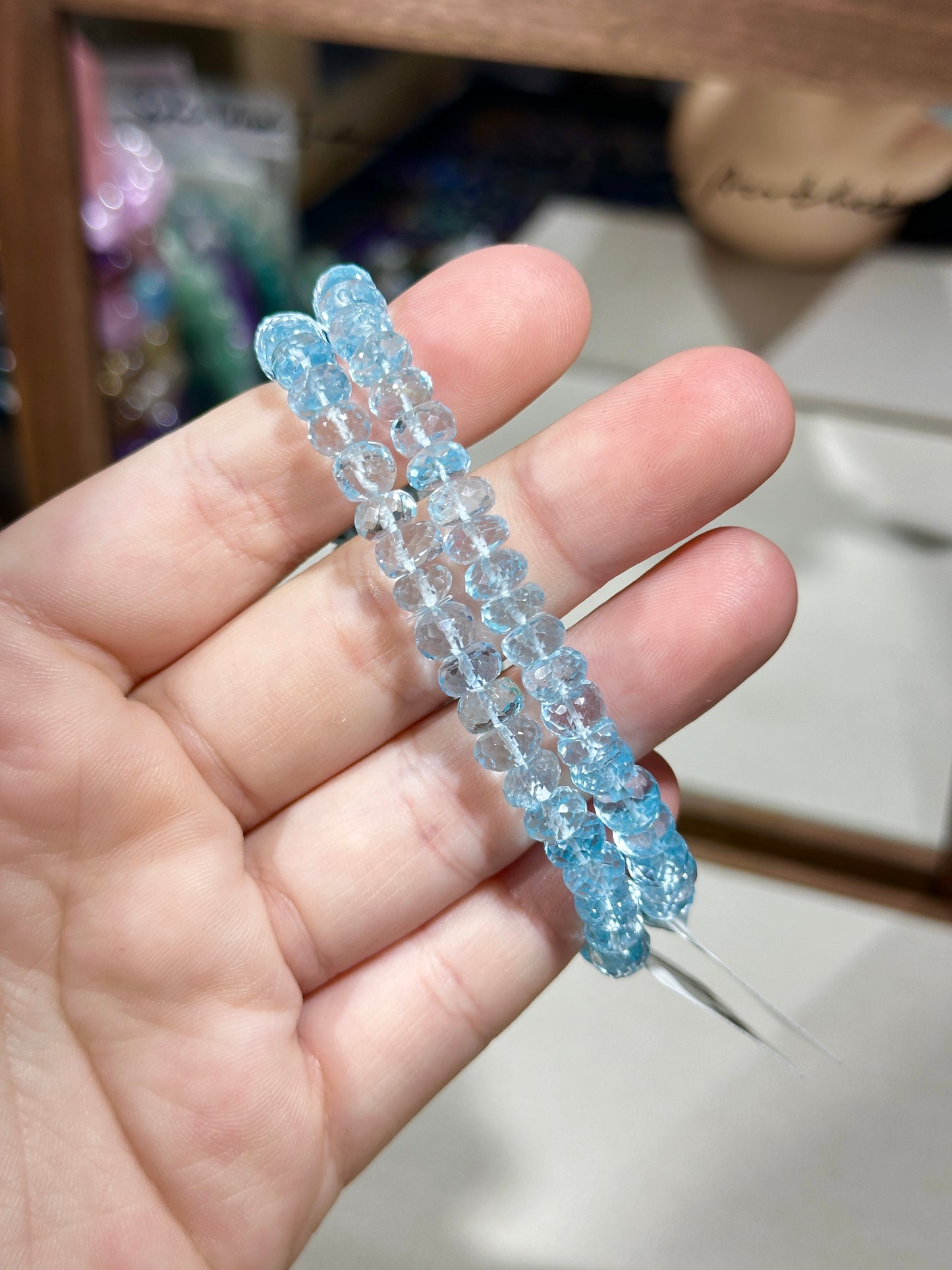 Blue Topaz Abacus Cut