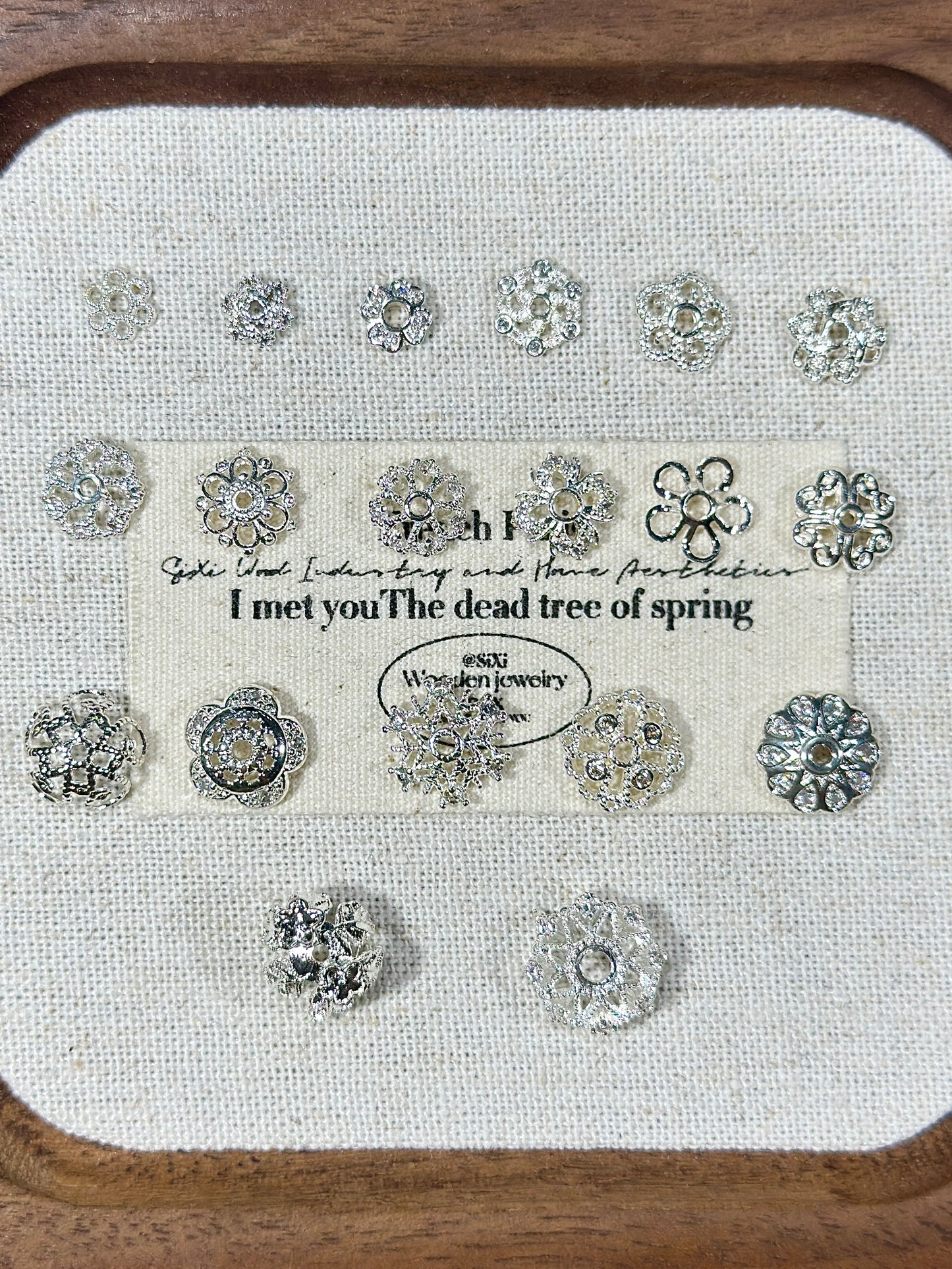 Bright silver torus spacer accessories