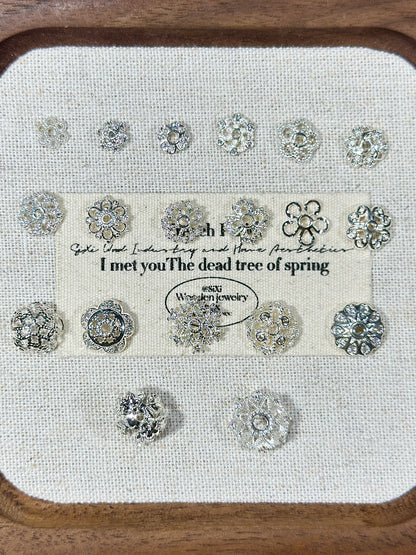 Bright silver torus spacer accessories