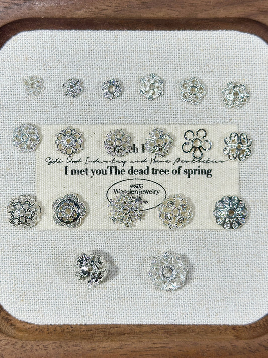 Bright silver torus spacer accessories