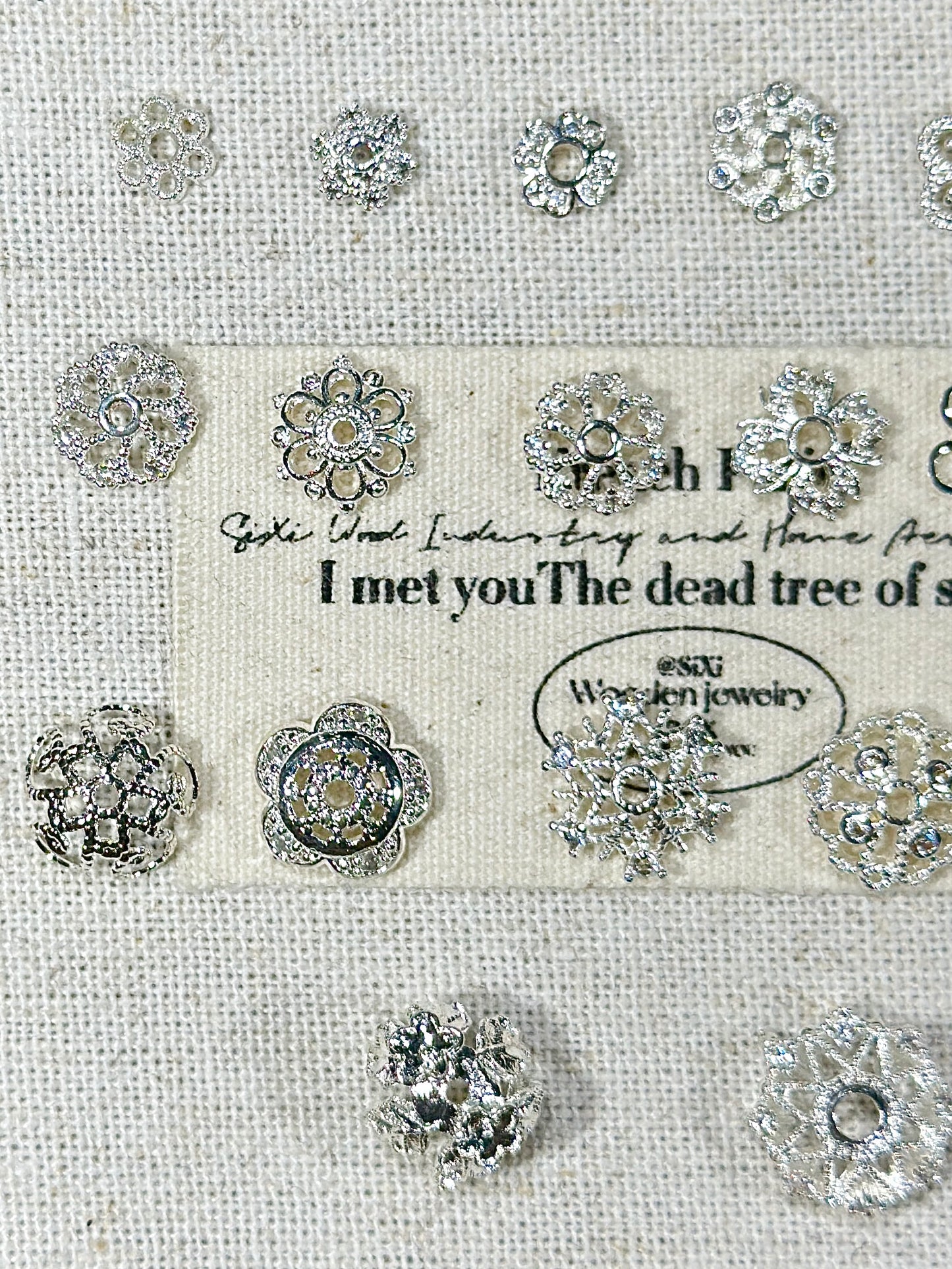 Bright silver torus spacer accessories