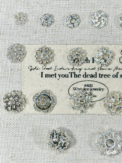 Bright silver torus spacer accessories