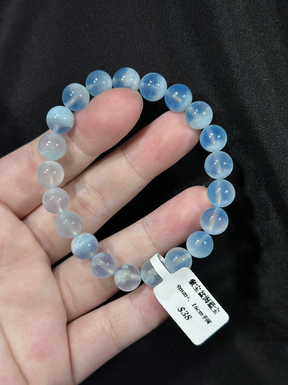 Cornucopia blue sky white clouds aquamarine