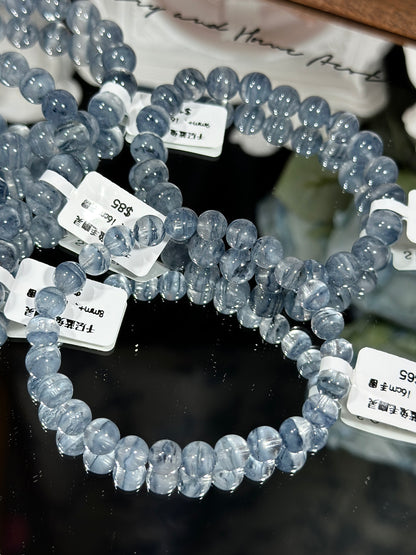 Light blue Melaleuca blue rabbit fur ghost