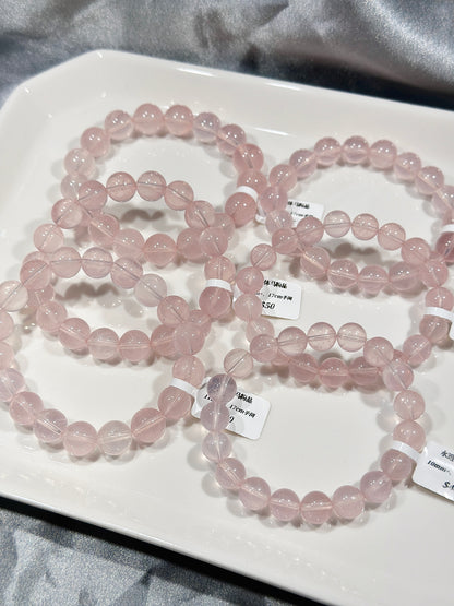 Water-transparent horse pink crystal