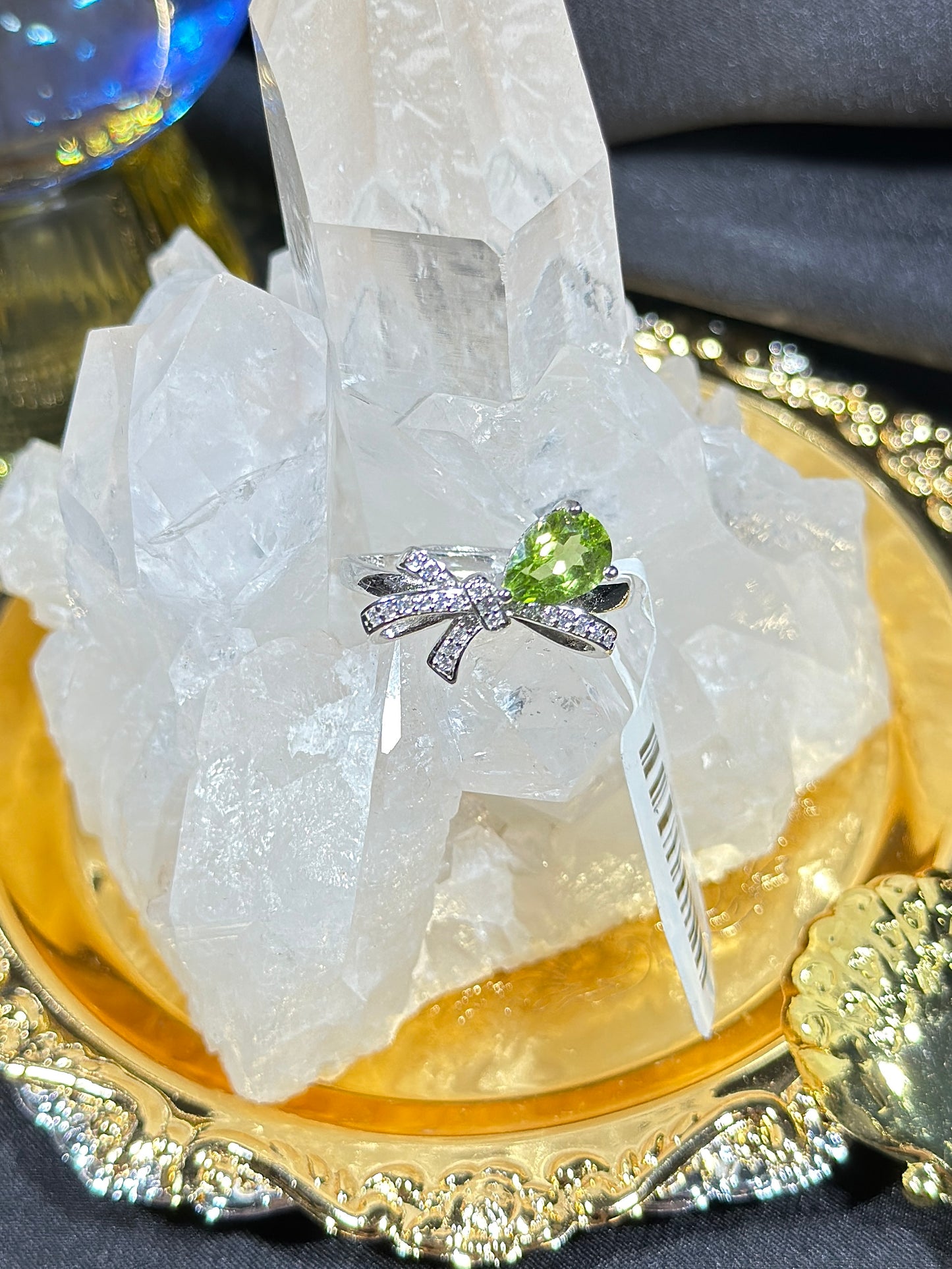 Peridot S925 silver ring-1