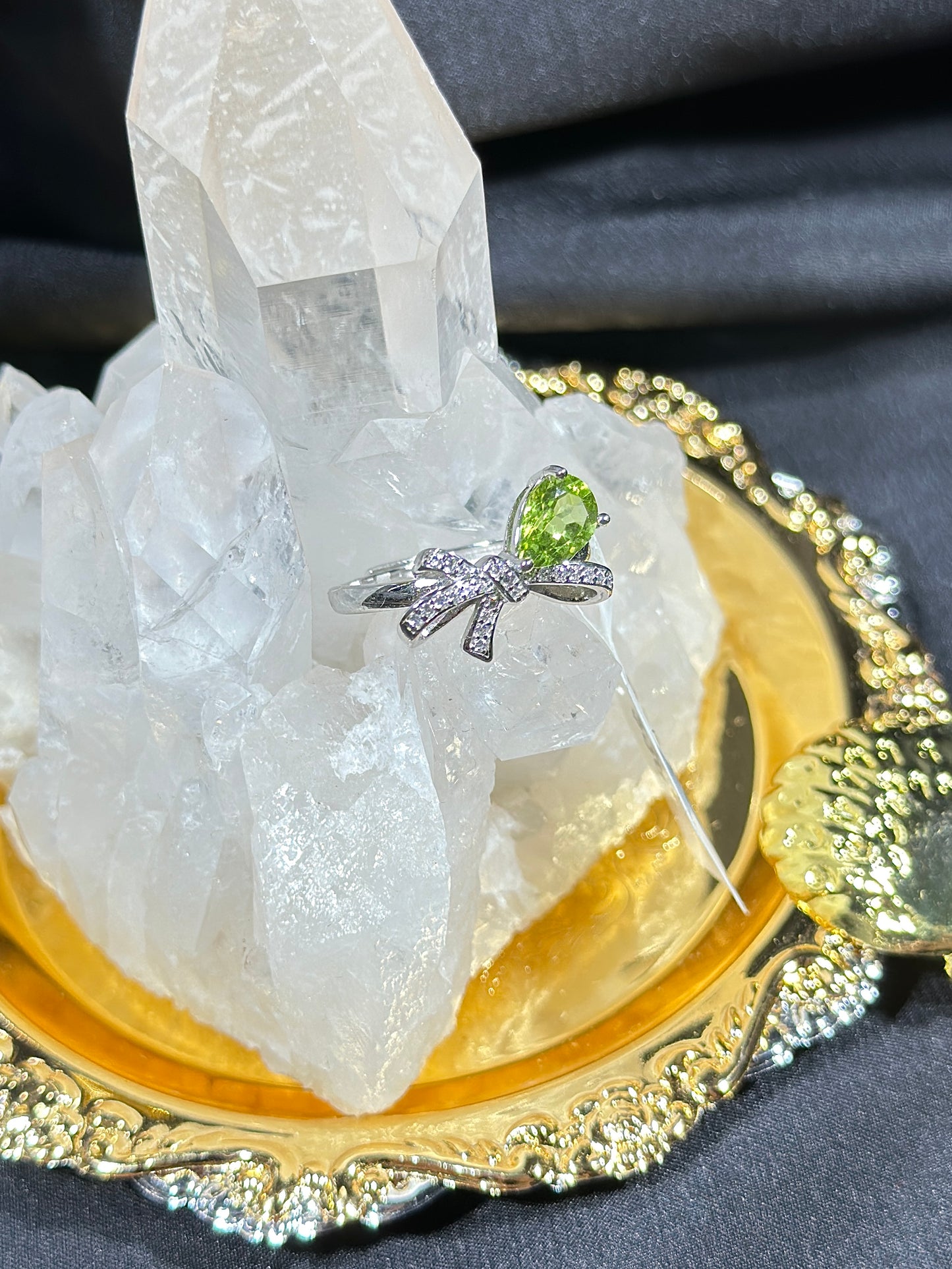 Peridot S925 silver ring-1