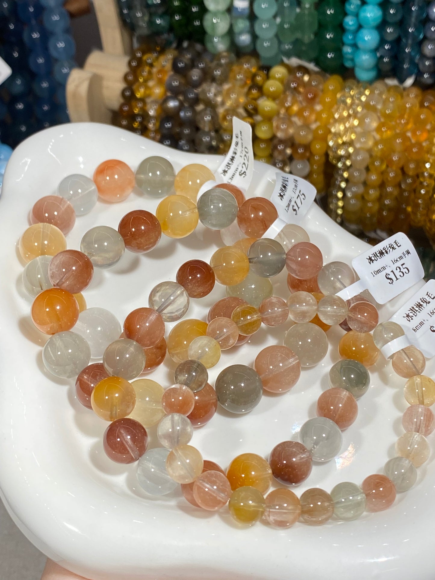 Ice cream colored rabbit fur