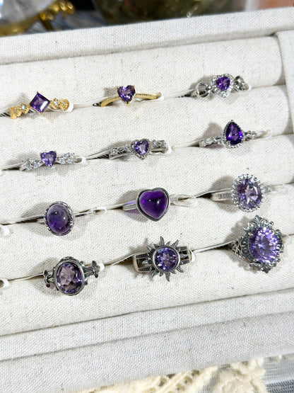 Amethyst Ring S925 Silver