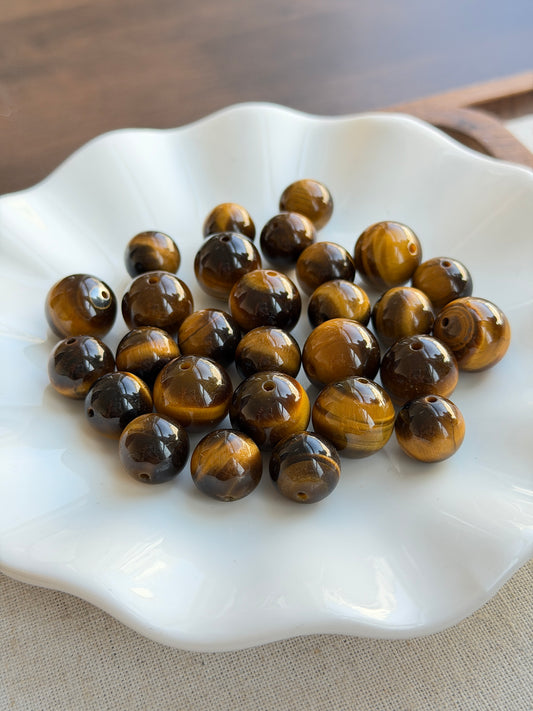 黄虎眼石单珠