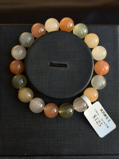 Ice cream colored rabbit fur crystal