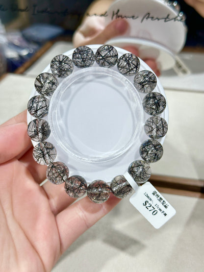 Lace black hair crystal