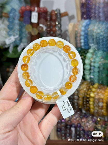 Brazilian yellow gum flower crystal