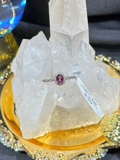 Pink Topaz S925 Silver Ring