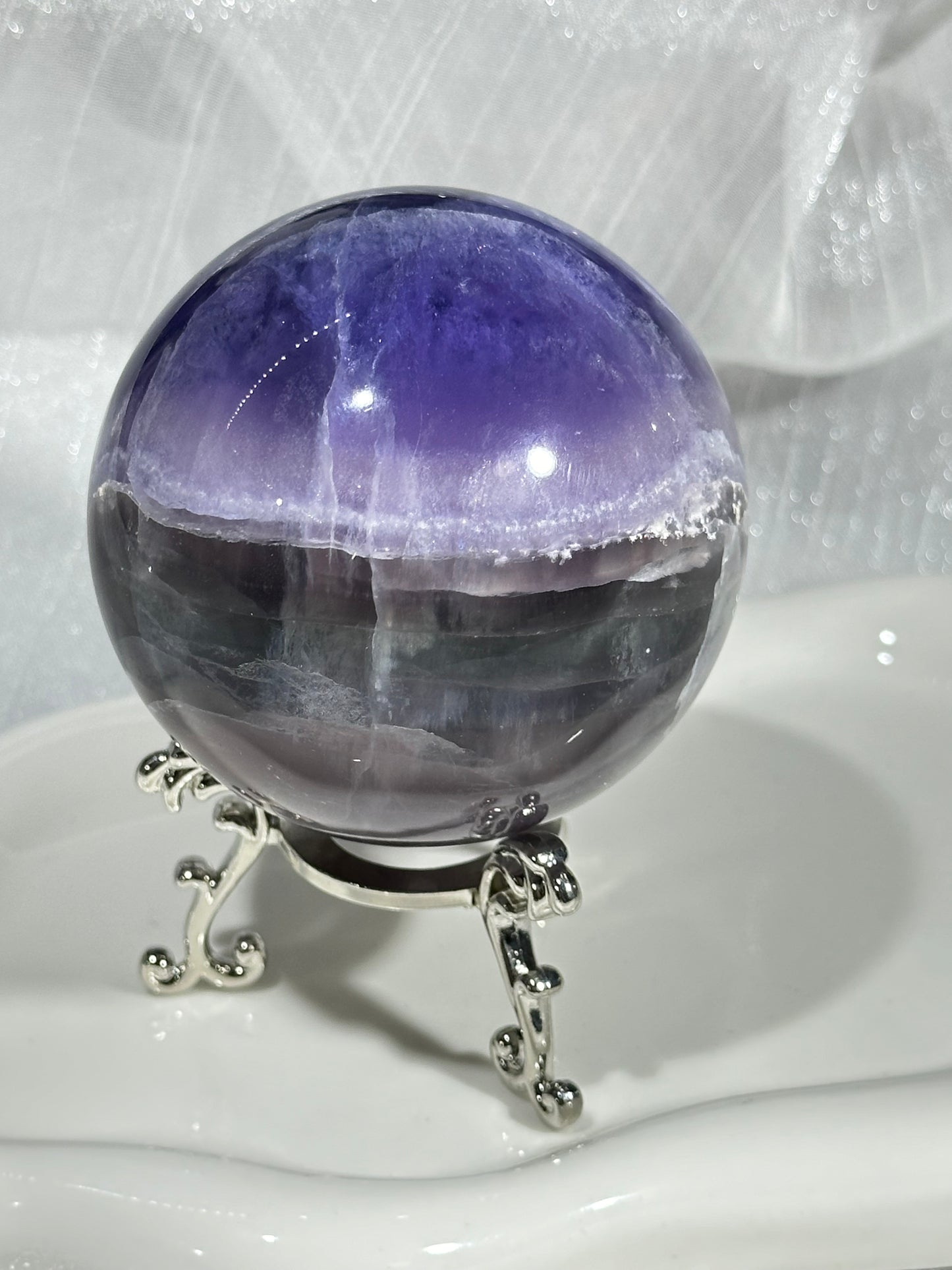 Amethyst crystal ball