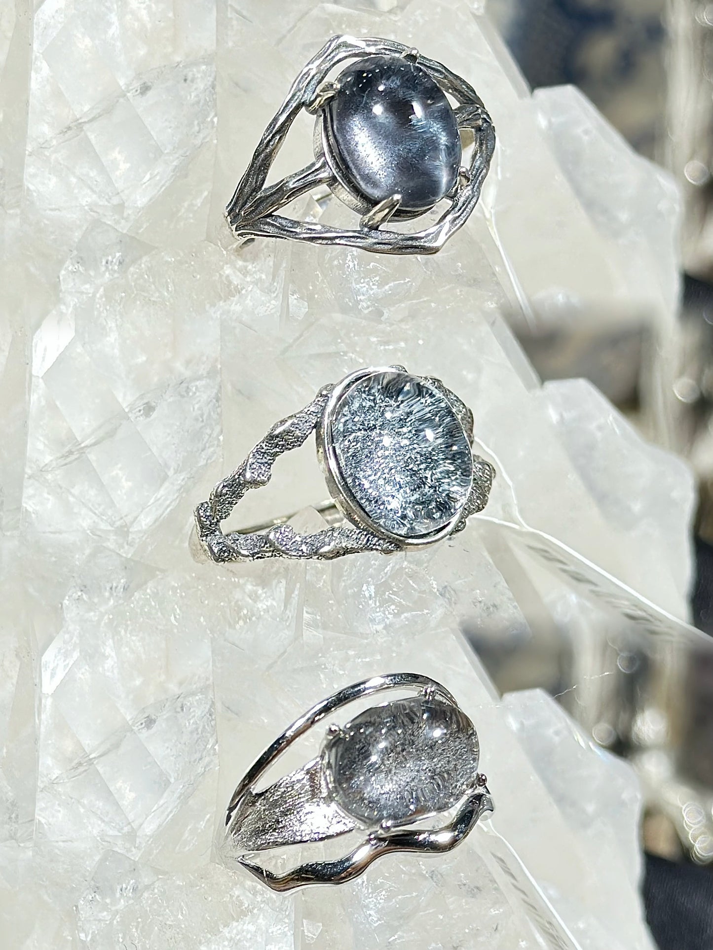 蓝金沙S925银戒指