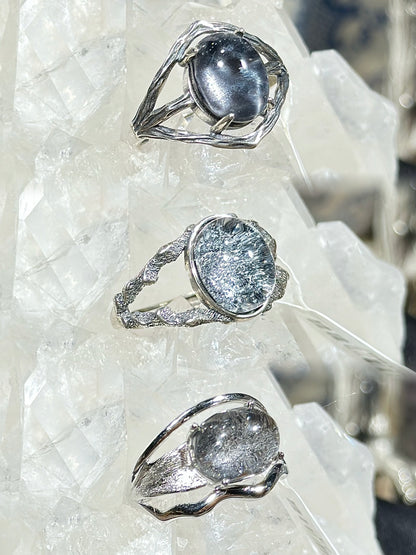 蓝金沙S925银戒指