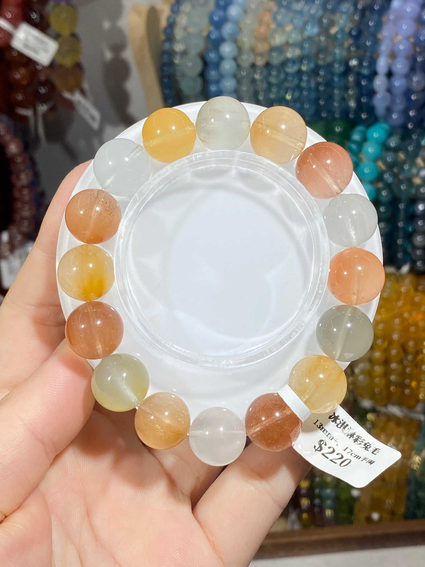 Ice cream colored rabbit fur