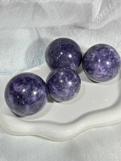 Plum Blossom Tourmaline Crystal Ball