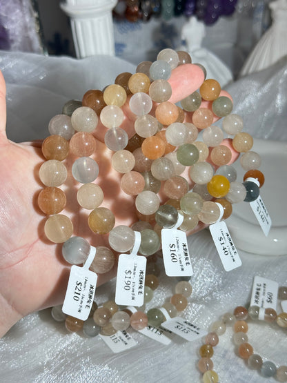 Ice cream colored rabbit fur crystal