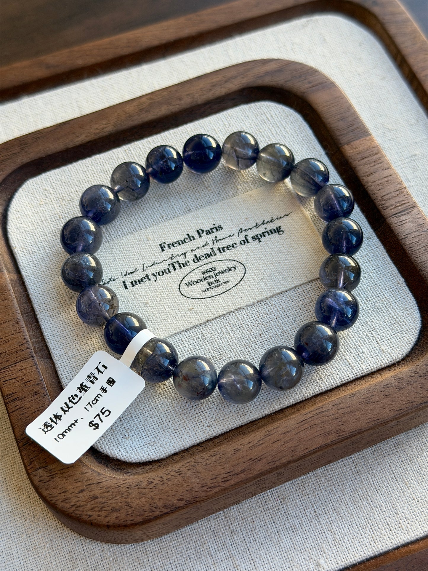 Transparent two-color cordierite