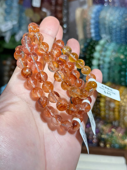 Red Gum Flower Crystal 9mm+