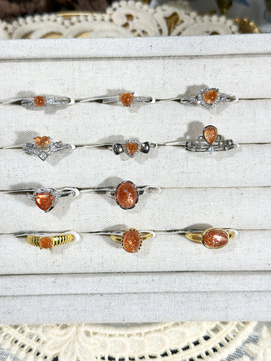 Gold Sun Ring S925 Silver