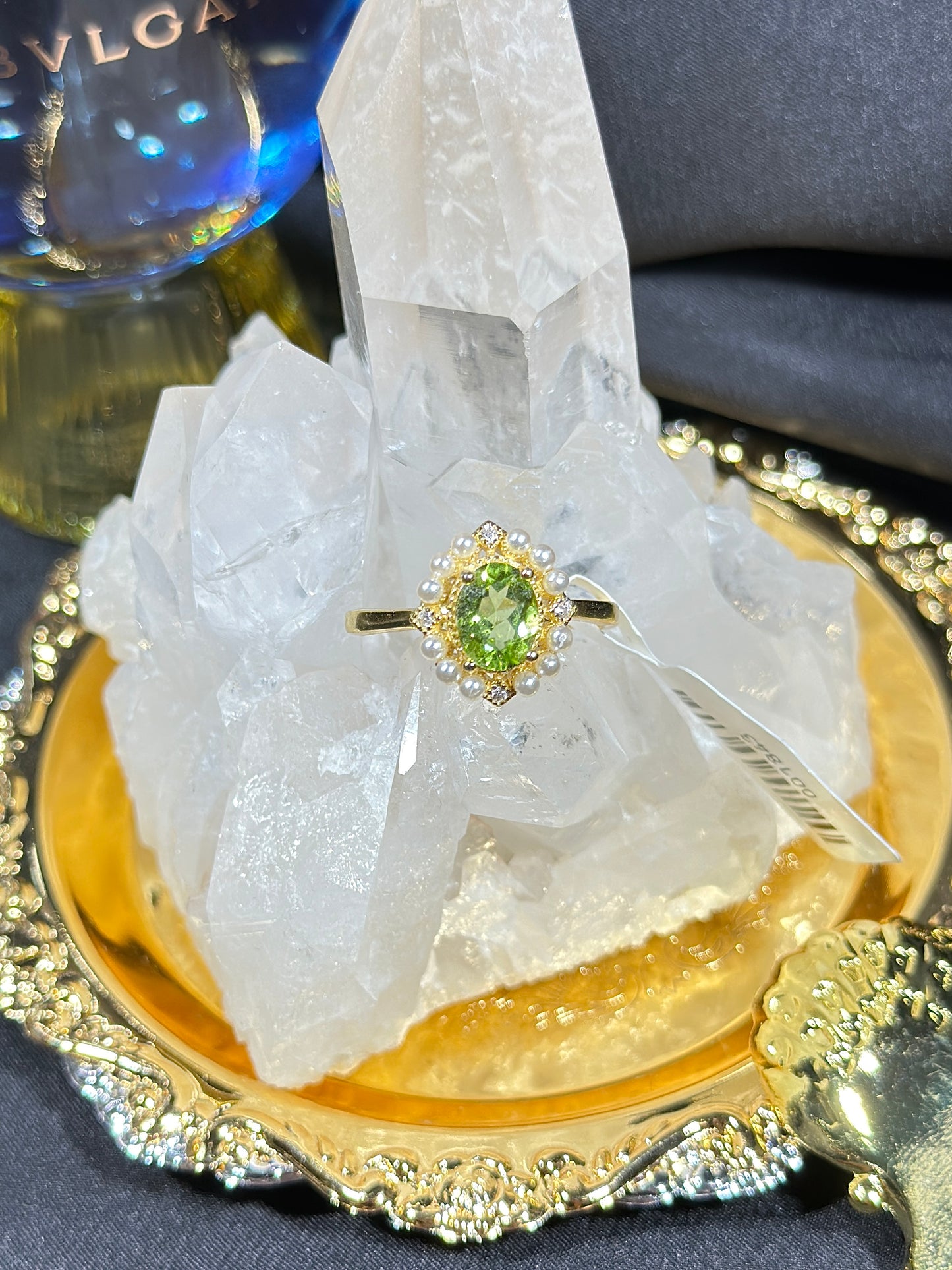 Peridot S925 silver ring-2