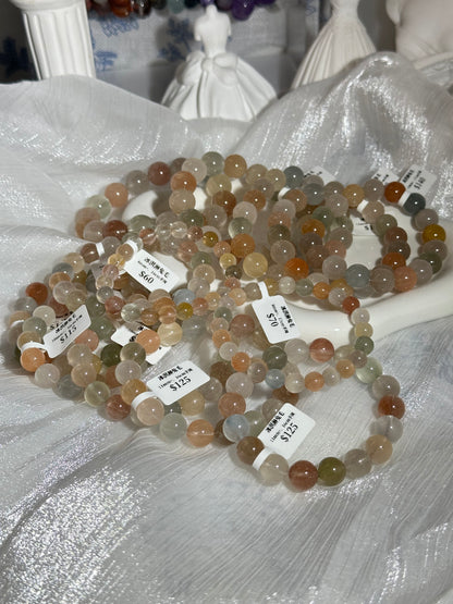 Ice cream colored rabbit fur crystal