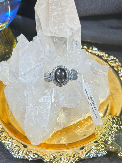 Gold Luck Stone S925 Silver Ring-1