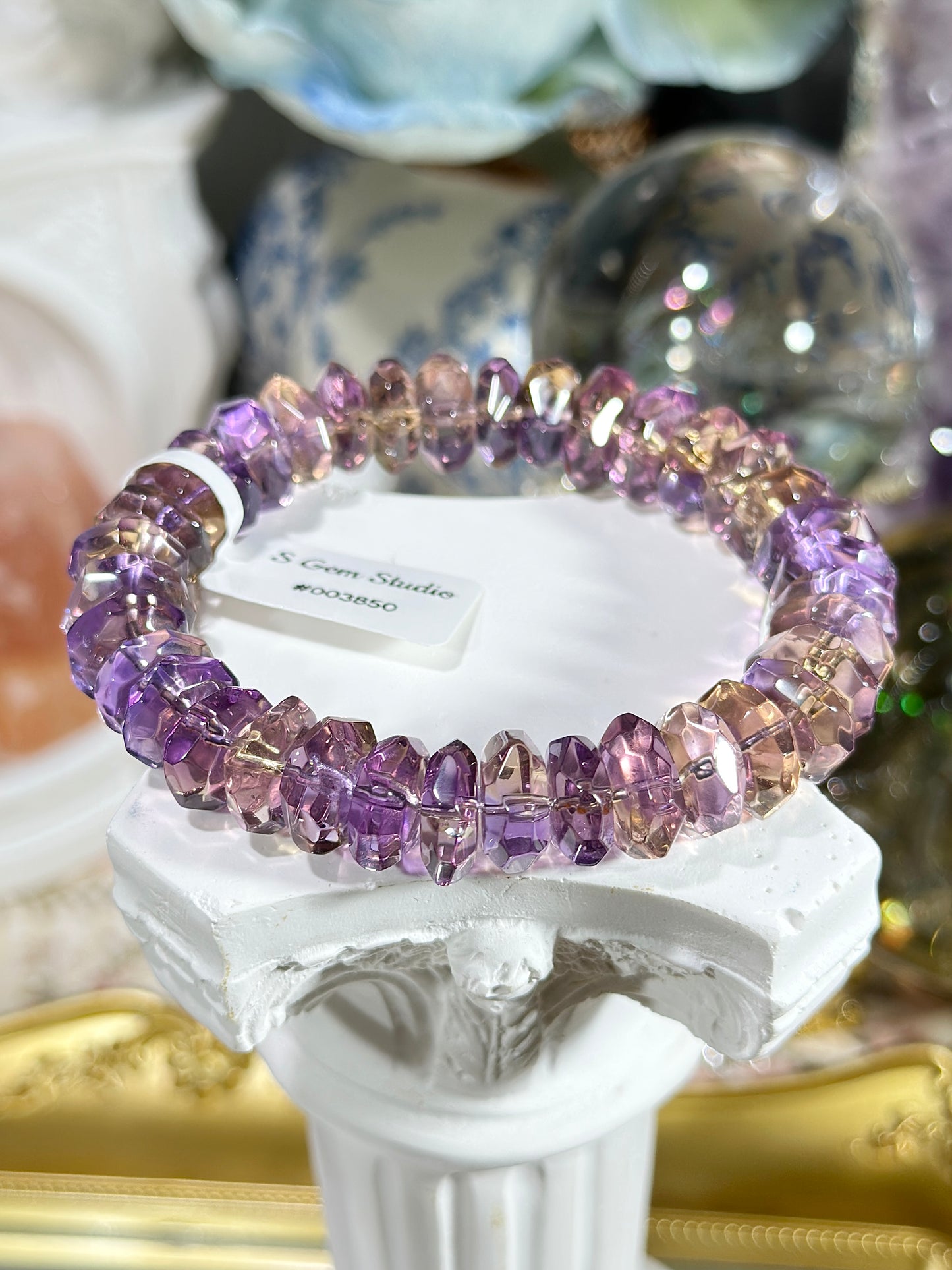 Ametrine diamond cut