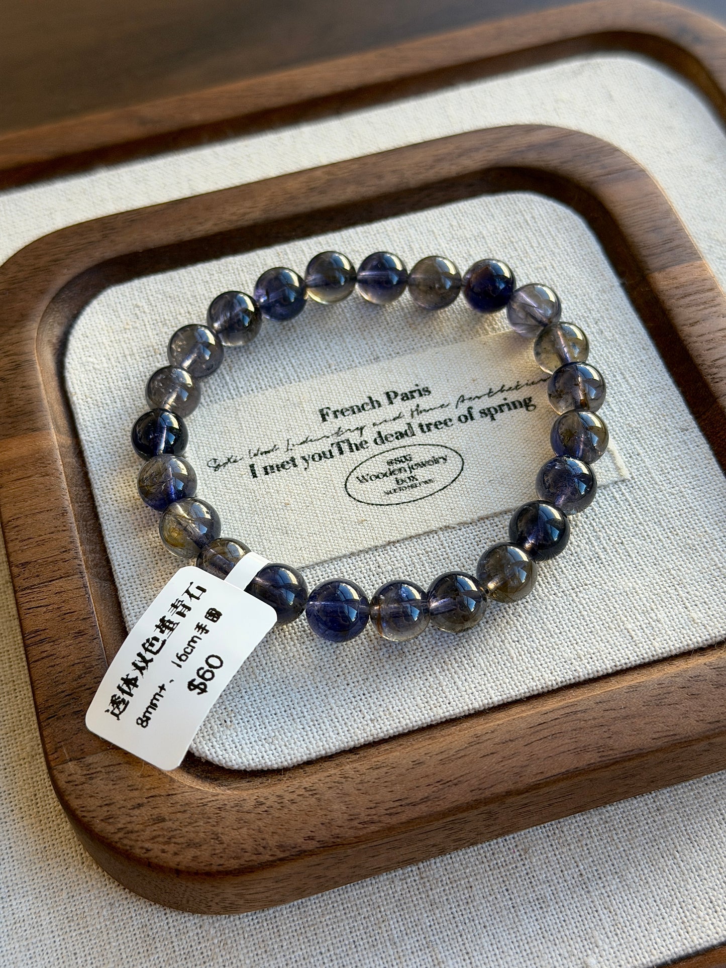 Transparent two-color cordierite