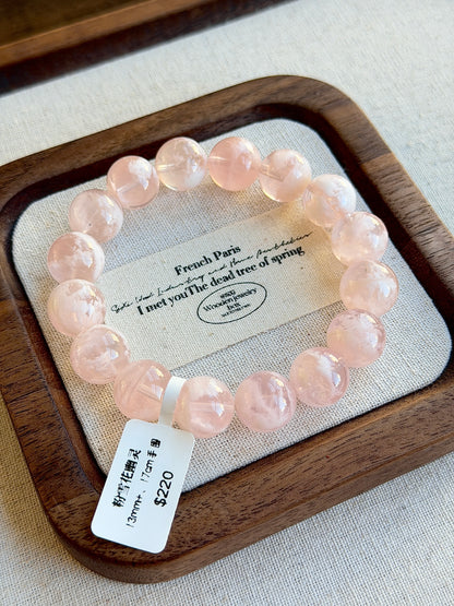 Pink Snowflake Ghost Crystal