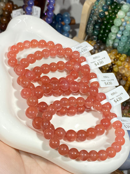 Ice rhodonite crystal