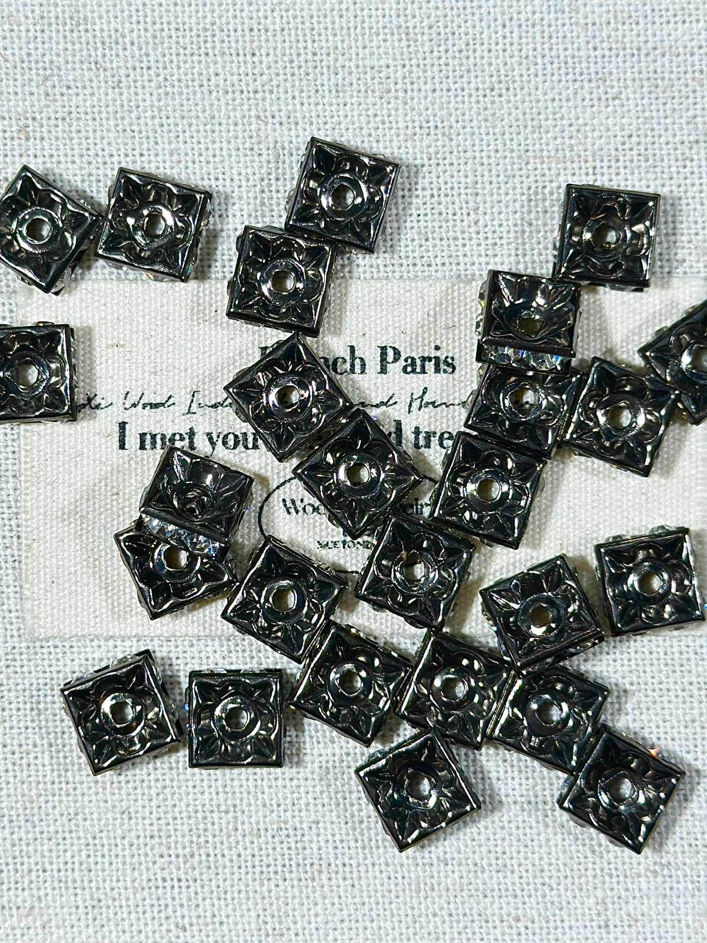 Gun black 8mm + square spacer