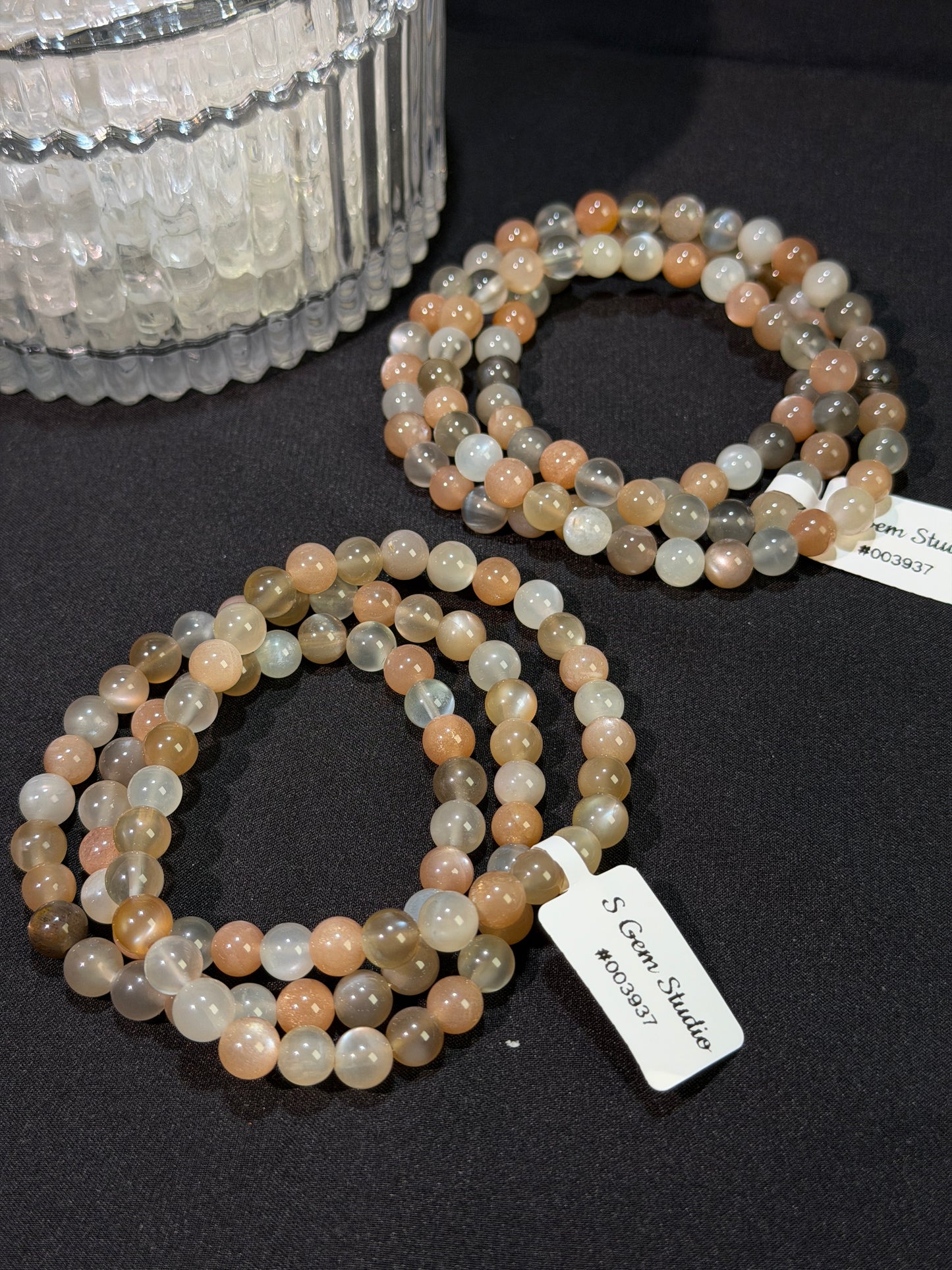 橙月光石多宝多圈