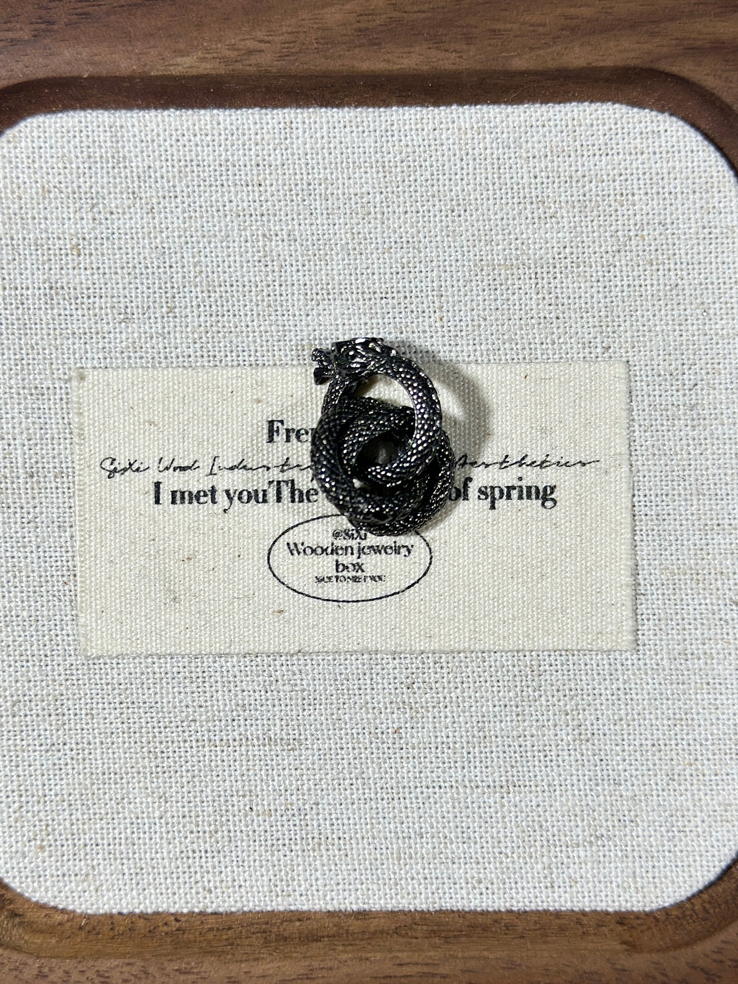 Gun black spacer bead ring