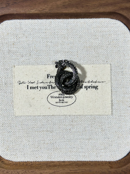 Gun black spacer bead ring