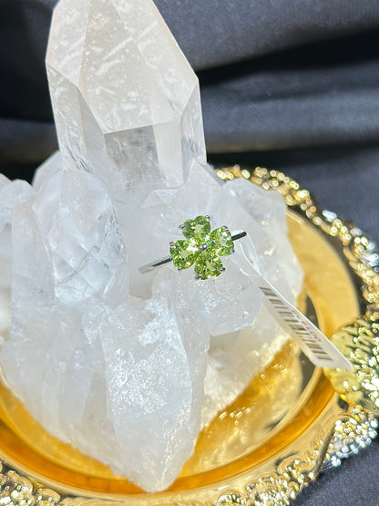 Peridot S925 silver ring-1