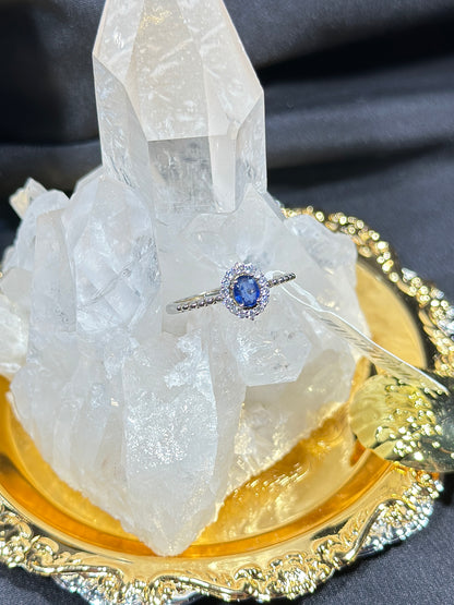 Sapphire S925 silver ring-1