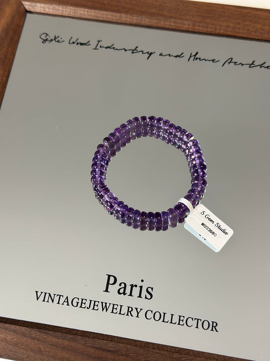 Brazilian Amethyst Abacus Beads