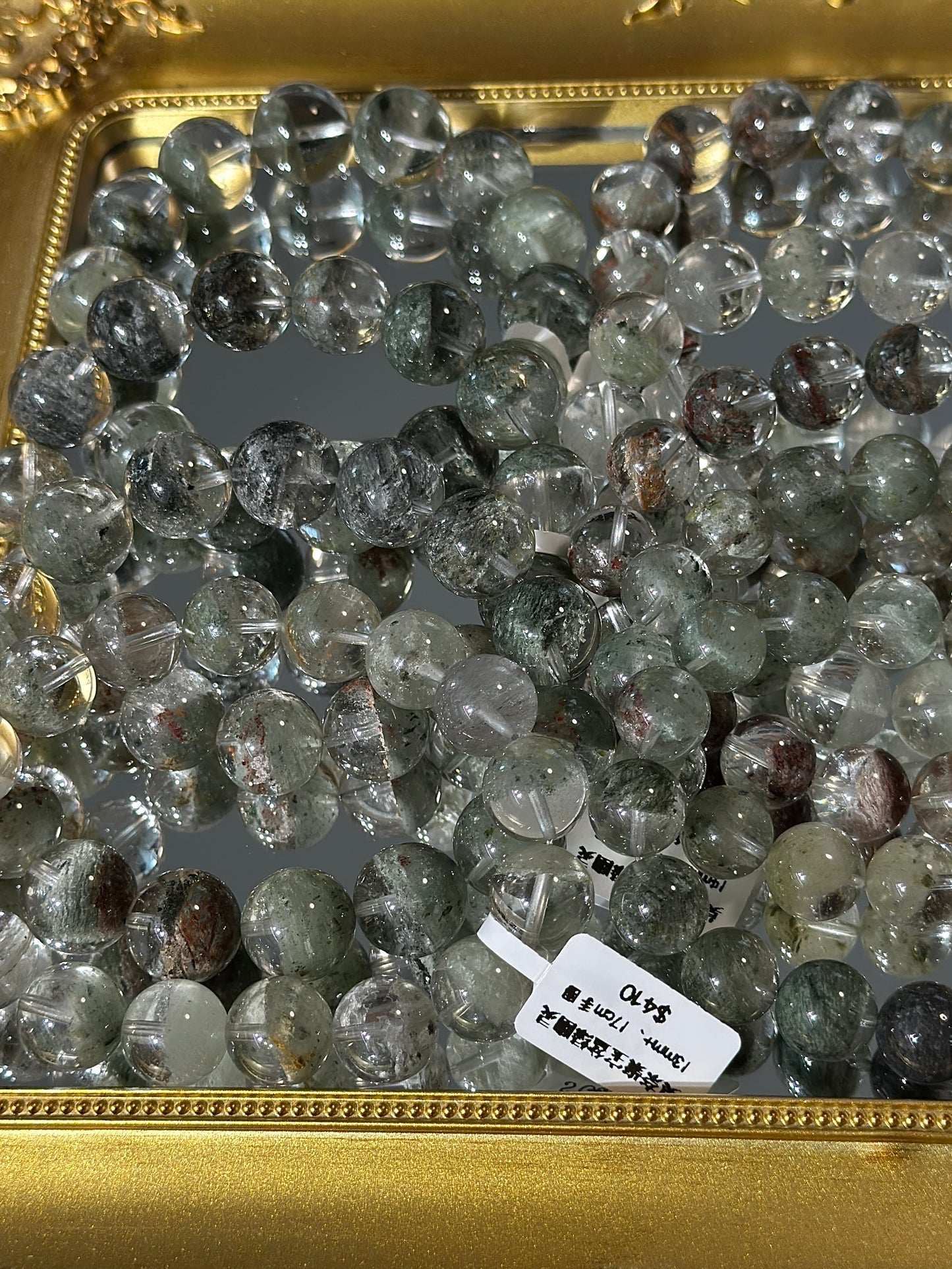 Monet Cornucopia Green Phantom Crystal