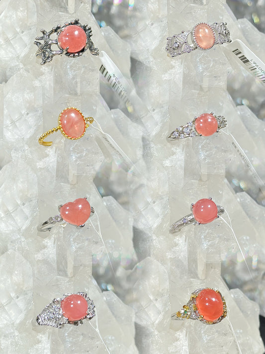 Rhodonite S925 silver ring