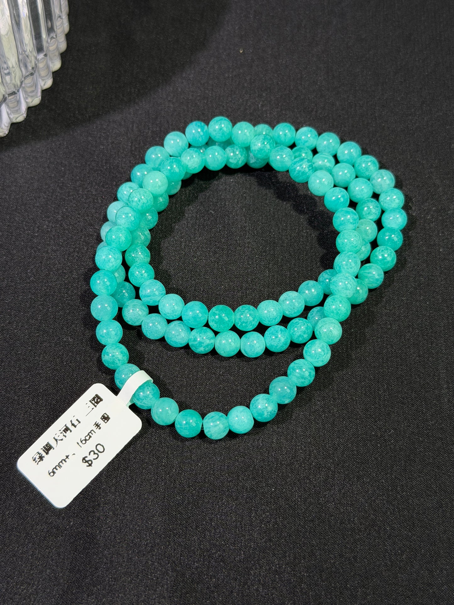 绿调天河石多圈