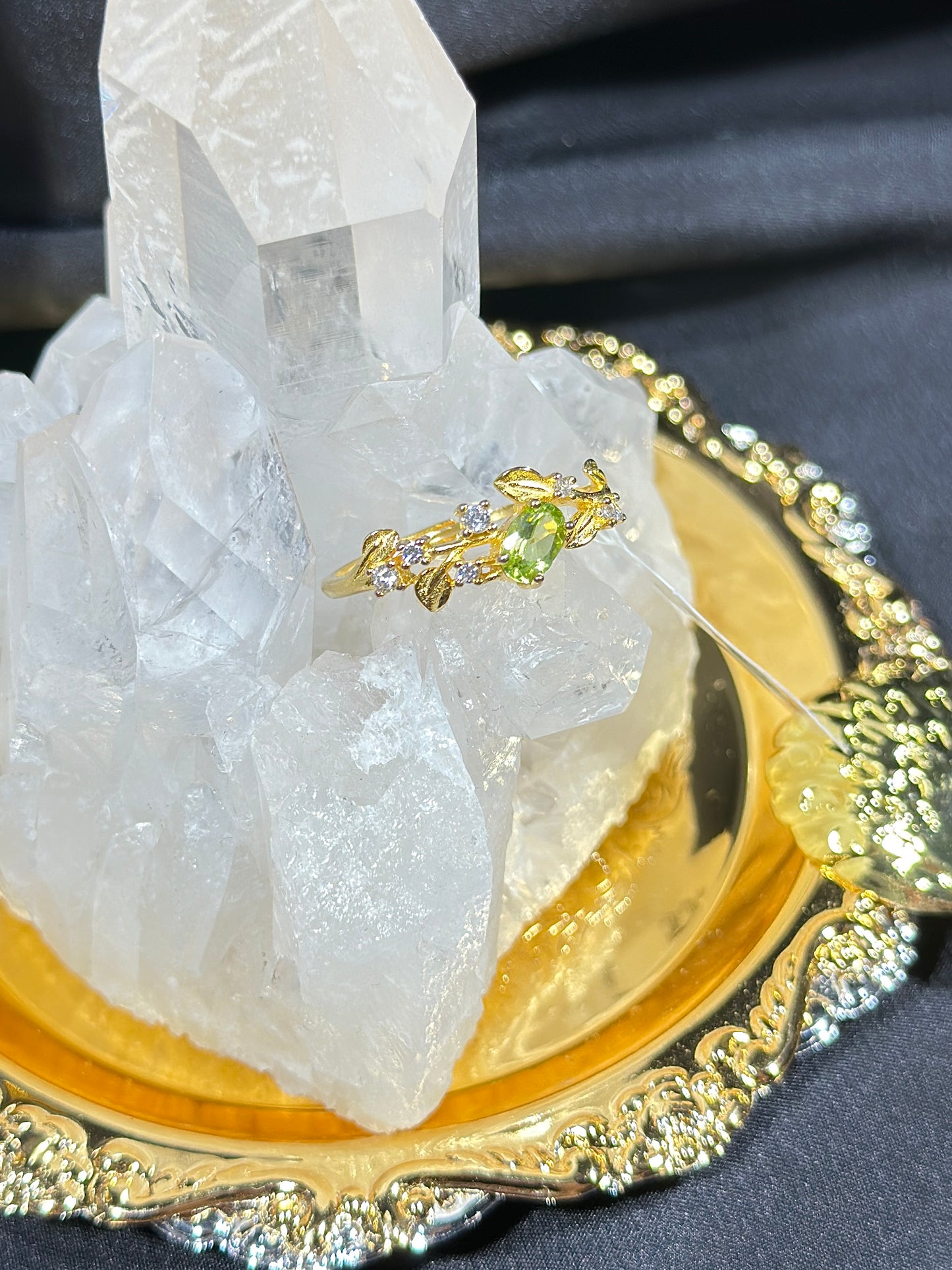 Peridot S925 silver ring-1