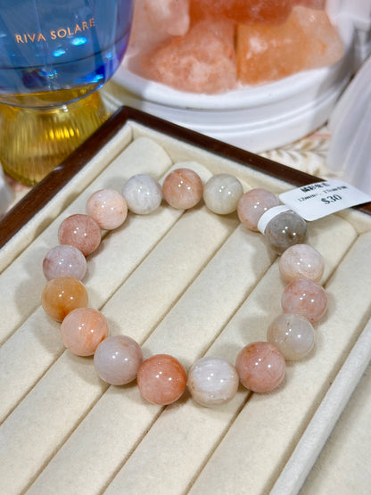 Orange rabbit fur crystal