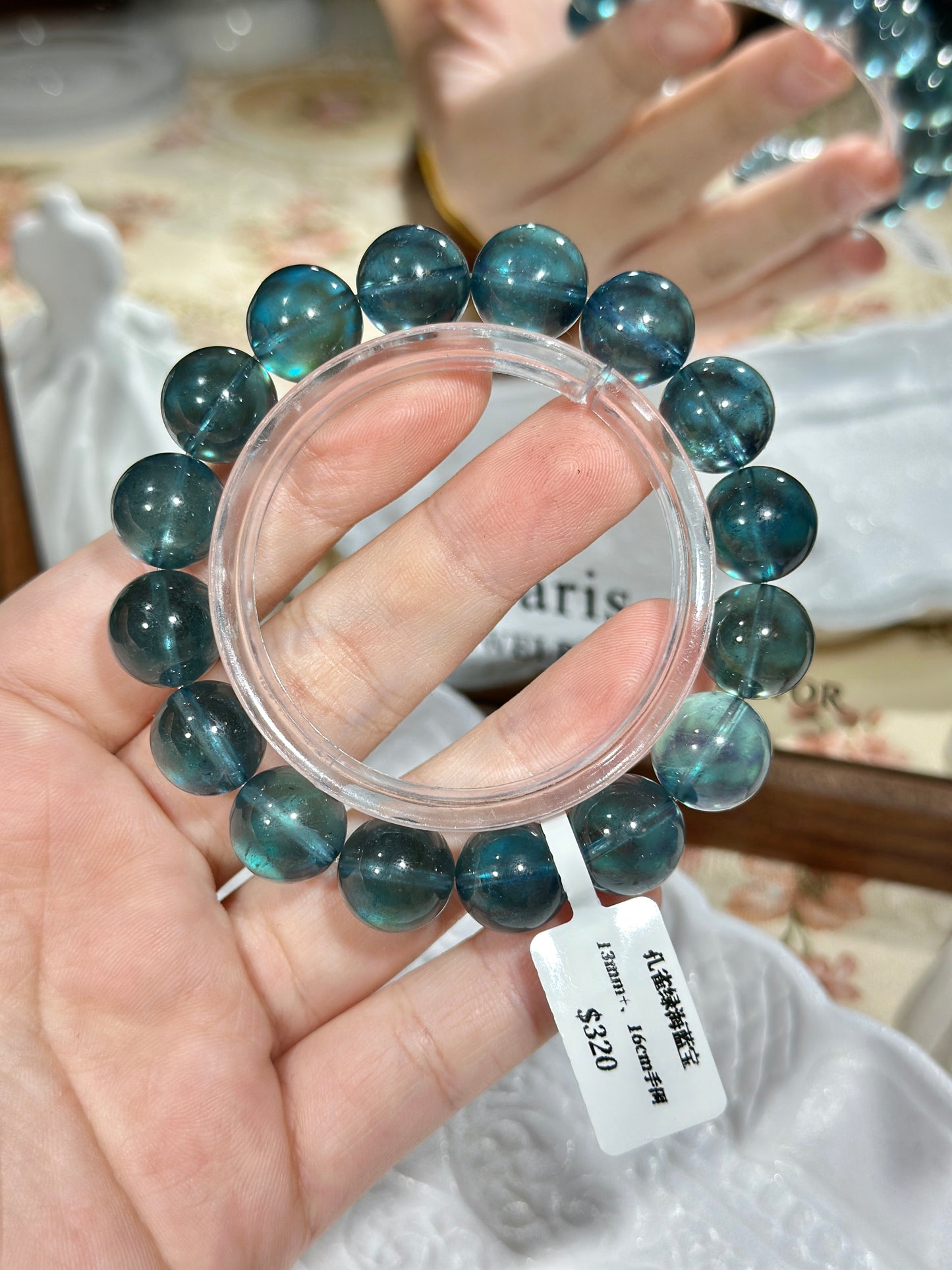 Peacock Green Aquamarine