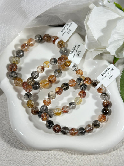 Red sparkling crystal